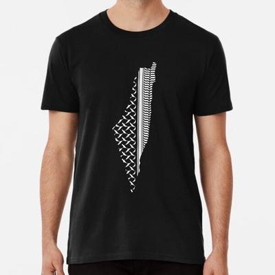 Палестинская куфия | Узор карты Палестины от S до 5XL Сделано в Австралии/США Футболка