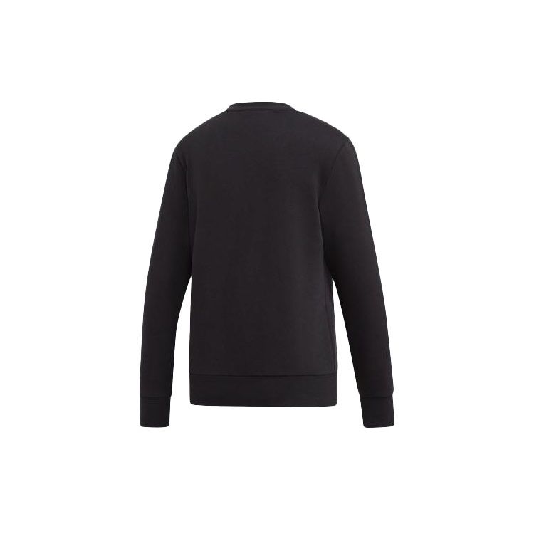 Adidas Классический полосатый логотип спортивный круглый вырез толстовка женская толстовка черный DT5072