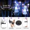 Solar Garden Light Angel Solar Landscape Decorative Light Outdoor Waterproof Solar Pathway Lights Grave Cemetery Sympathy Gift
