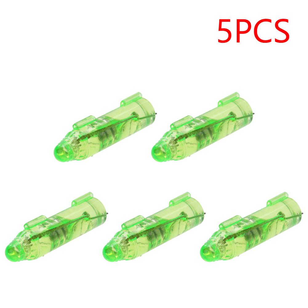 1-5PCS LED Attracting Fish Light Elongated Shape Fishing Lure Light Underwater Fishing Squid Fishing Bait Luminous Lures Tools