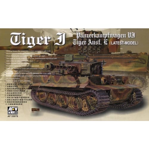AFV Club 1/35 Tiger I Heavy Tank Late Production Plastic Model