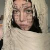 Dune-Style Wasteland Scarf Cape: Battle-Damaged Beggar Hood Accessory