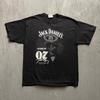 Винтажная футболка Jack Daniels Nascar XL Черная 2000-е Chase Authentic Дэйв Блэйни