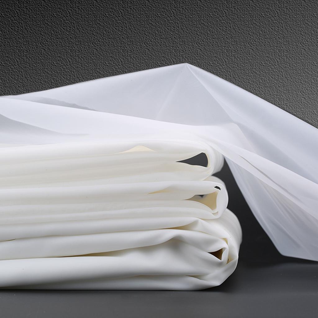 White Silk Mesh Nylon DIY Apparel Sewing Fabric Fine Mesh Micron Filter Net Fabrics Cloth High Stretch Resistance Mesh Fabrics