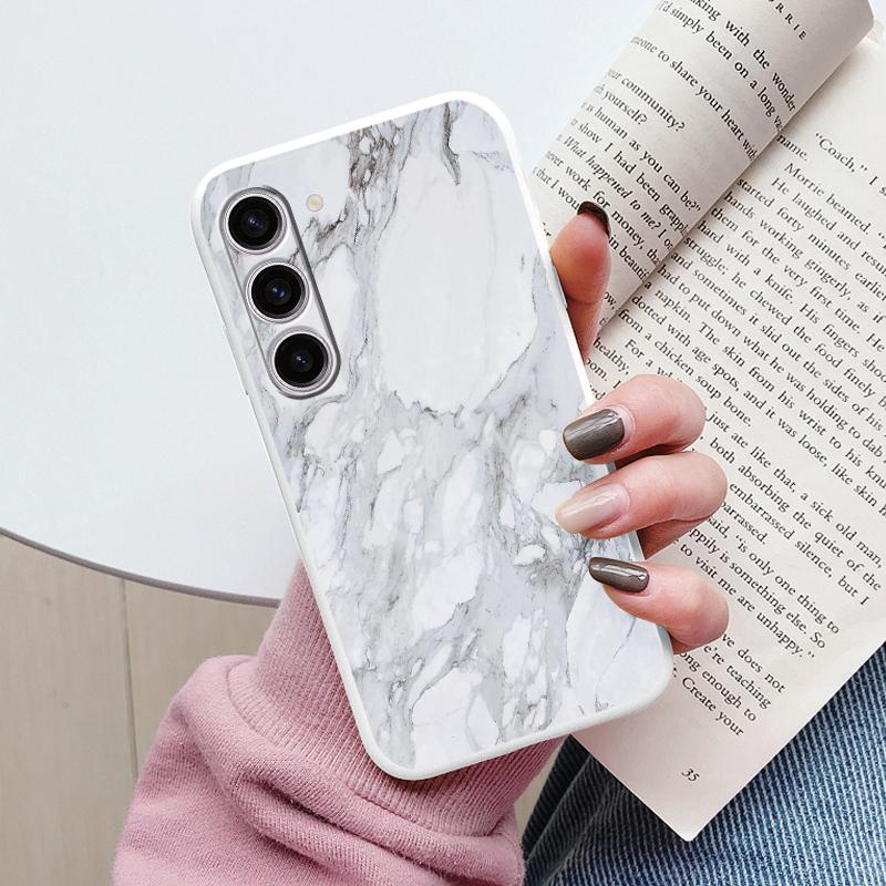 Чехол для Samsung A55 5G Задняя крышка Защитный силиконовый Funda Модный Мраморный Каменный Текстурный Coque для Samsung Galaxy A54 A56 Capa