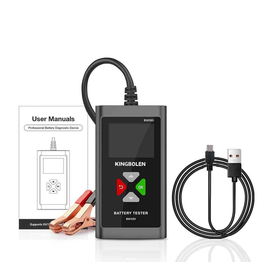 Auto Accessories Charging Cranking Test BM580 CCA Circut Analyzer Car Battery Tester 12V 6V For Wet/GEL/Lead-acid Battery