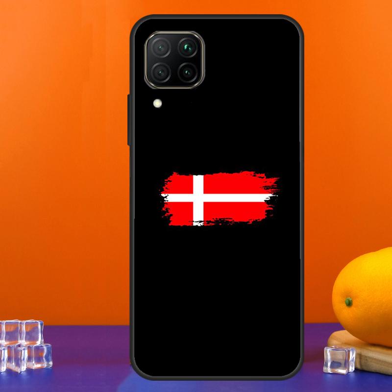 Флаг Дании для чехла Huawei Nova 9 10 SE 5T 12i 12s 11i Y91 Y90 Y60 Y70 Y72 Y61 P60 Pro P20 P40 P30 Lite