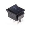 1Pcs Kcd4 Rocker Switch Black Dpdt On/Off/On 6 Pin 16A/250Vac 20A/125Vac