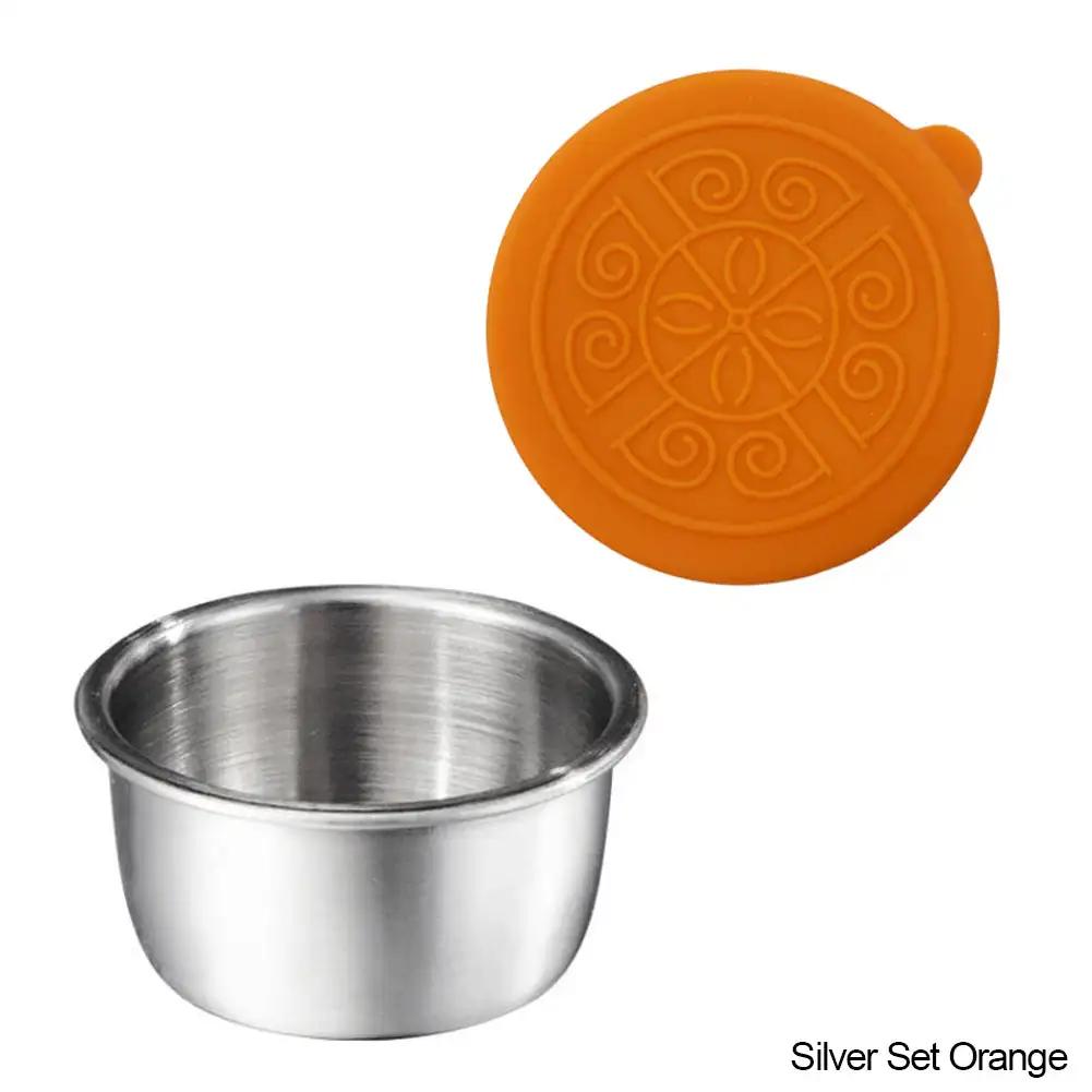 Контейнер для заправки салата объемом 50 мл из нержавеющей стали, небольшой контейнер для приправ с крышками, герметичный, для детей, контейнеры для ланча, коробка