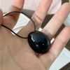 Простое геометрическое ожерелье с овальным кулоном, модная цепочка для свитера, модное ювелирное украшение, аксессуар, подарок для женщин и девушек