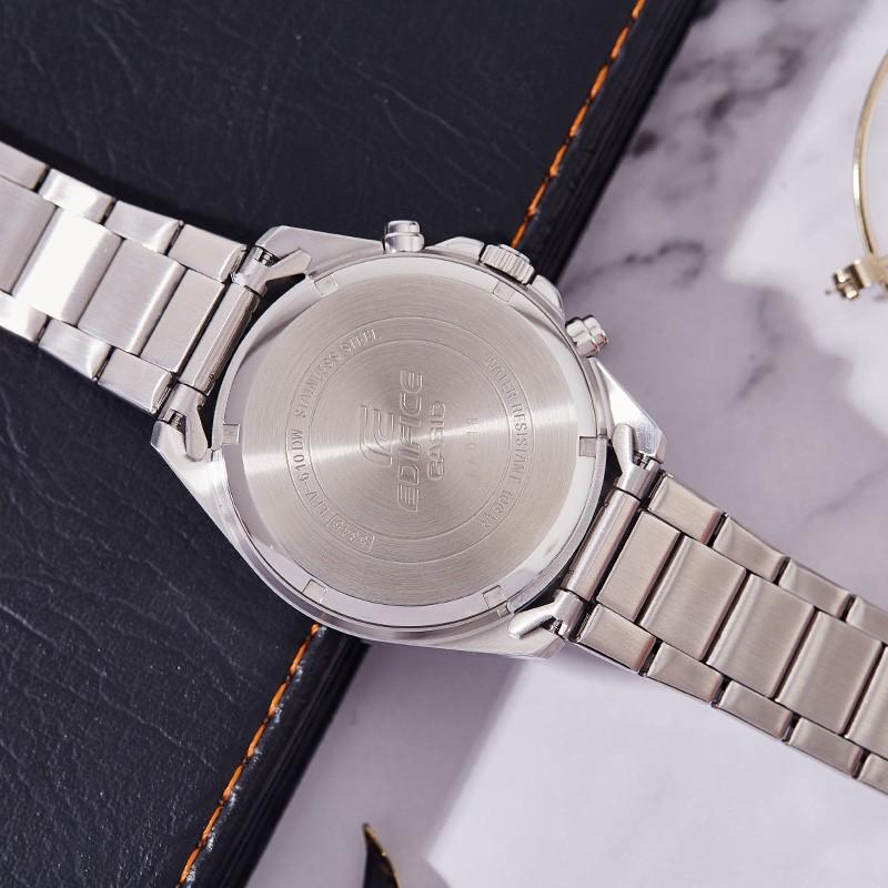 Casio Серия EDIFICE EFV-610 простая повседневная модная водонепроницаемые кварцевые часы с ремешком из нержавеющей стали японские и корейские часы EFV-610D-1AVUEF