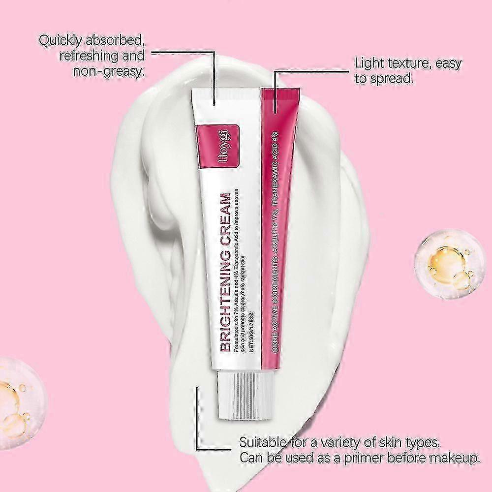 1-3X Arbutin 7% Tranexamic Acid 4% Cream, Anti-pigmetation & Brightening for Freckles, Blemishes & Even Skin ToneZZ60 New Arrival S03