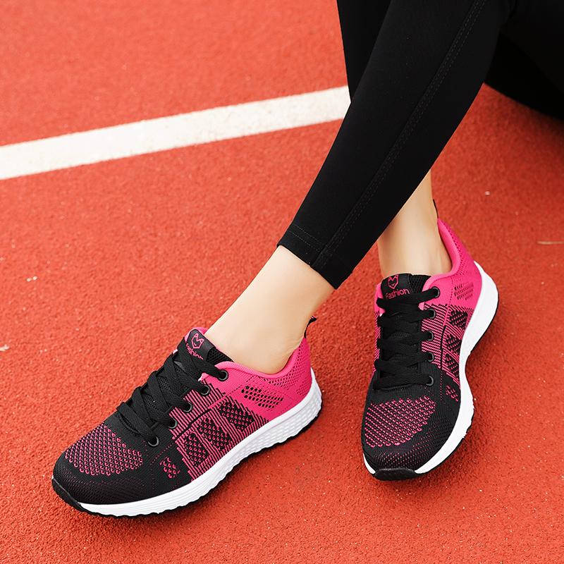 Большие размеры 35-42 Женская повседневная обувь Цветные кроссовки на воздушной подушке Дышащая обувь Теннисные туфли Летняя дышащая женская обувь