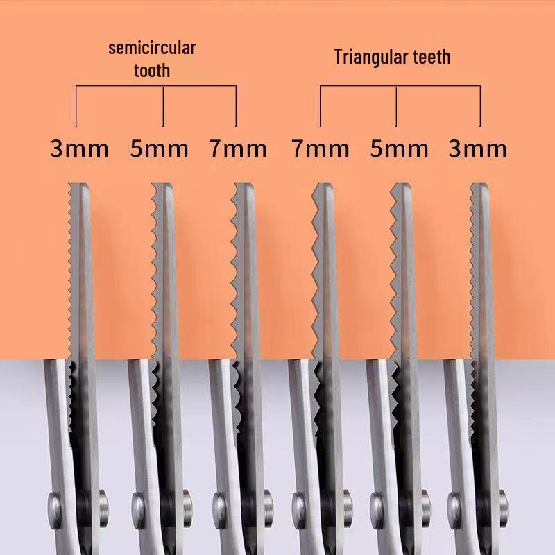 Ножницы для кружева с зубчатым треугольным лезвием: Ручной инструмент для парикмахерского дела и шитья