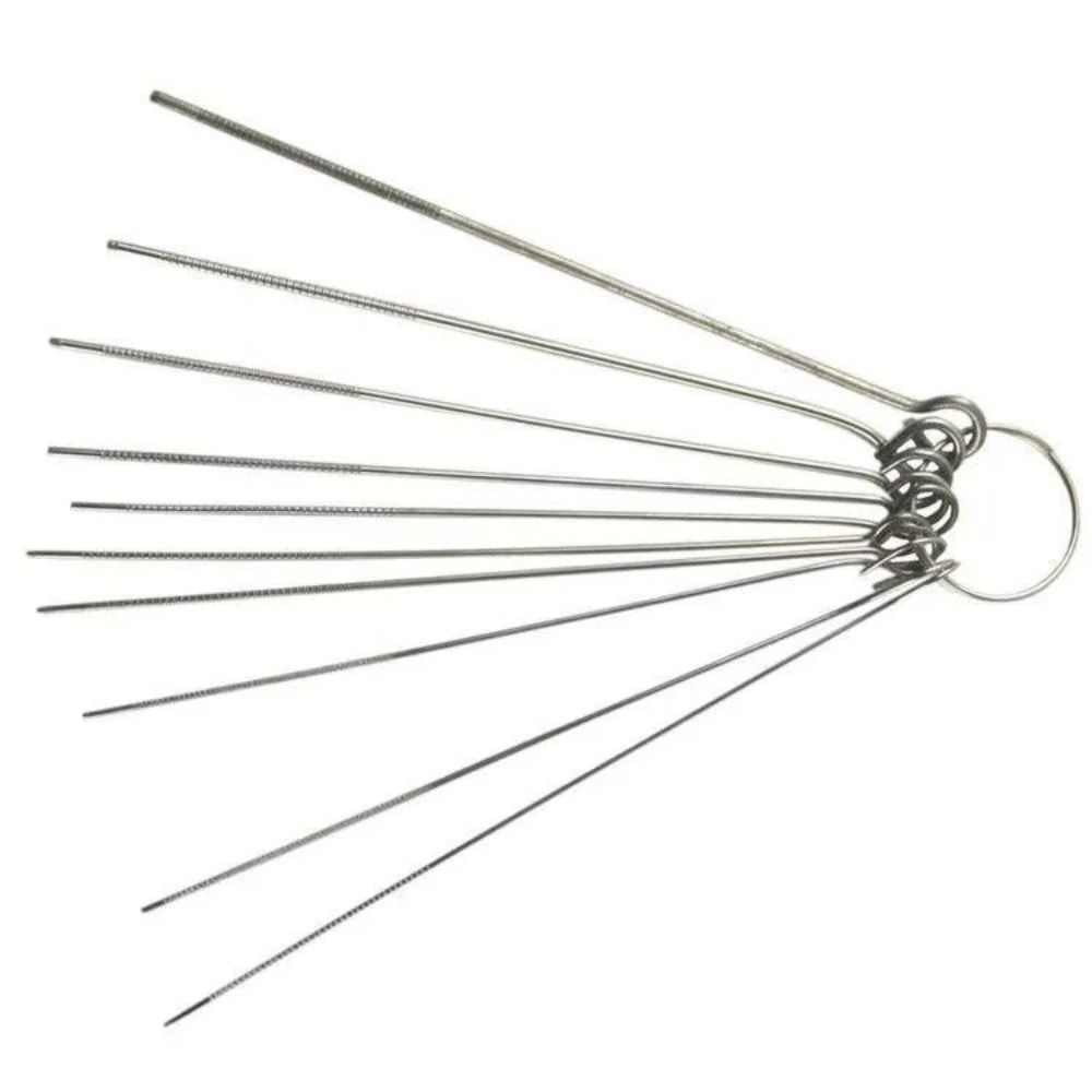 10 шт./коробка 0,4-1,6 мм Нержавеющая сталь Проходная игла для инструментов для чистки ванной комнаты