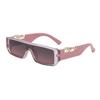 Солнцезащитные очки Leopard Head Small Frame Sunglasses Women's Integrated Glasses Square Frame Sunglasses Men's Glasses
