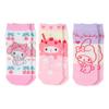 Носки-кеды для детей Sanrio My 689378 Набор из 3 пар, Мелоди, 13-15 см,