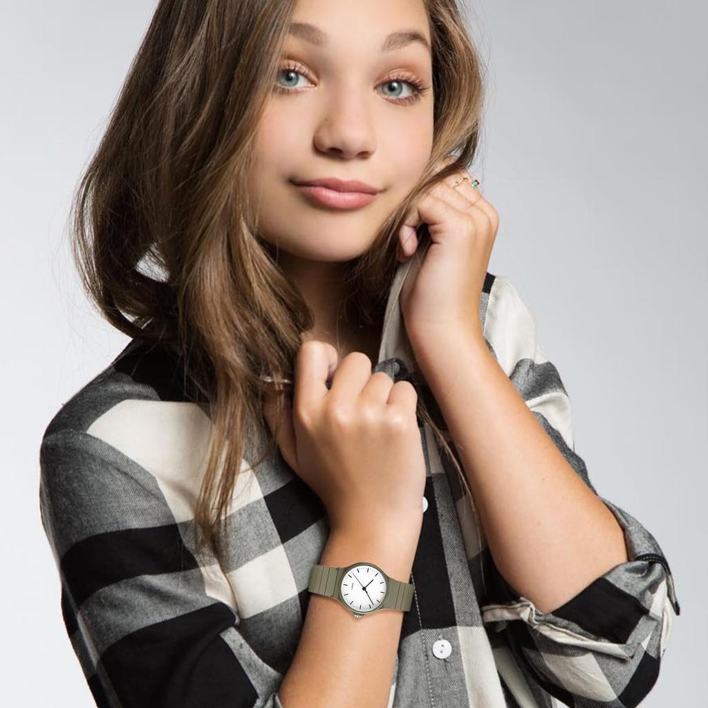 Watch Silicone Analog Display Cute Simple Stylish Rubber Watch Quartz Clock Commuting To Work or School Girls Boys Men Women Fashion Accessories