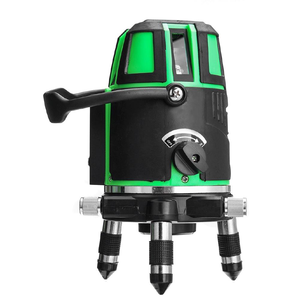 2/3/5-линейный 6-точечный зеленый лазерный уровень 360 градусов лазерный уровень с наружным режимом, режимом наклона, самовыравнивающийся