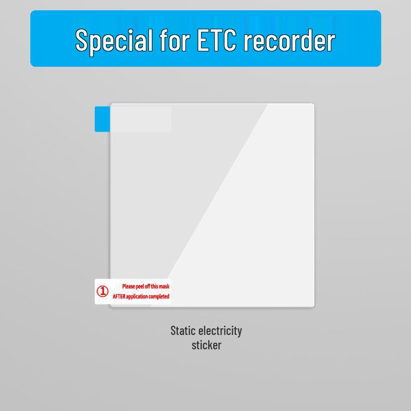 Прозрачная статическая наклейка на автомобиль для видеорегистратора и техосмотра