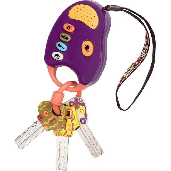 Good product10+ Months Interactive Baby Toy Toy Car Keys Key Fob with Lights & Sounds Pretend Keys for Babies Toddlers FunKeys Purple