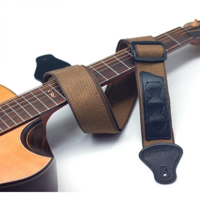 Adjustable Pure Cotton Guitar Strap for Acoustic Electric Bass Guitar with Plectrums Pockets