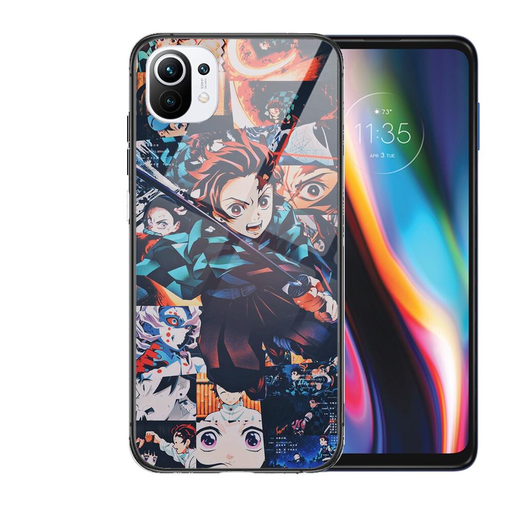 Чехол для телефона из мягкого закаленного стекла Kamado Nezuko Kimetsu No Yaiba Demon Slayer TPU для Xiaomi Redmi 11 Lite Pro Ultra 10T 10 9