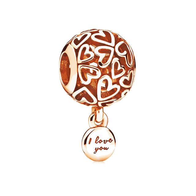 45 типов розового золота Цвет Ловец снов цветы дерево воздушный шар зажим бусины кулон подходят оригинальные модные подвески браслеты DIY ювелирные изделия
