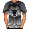 Summer Men's T-shirt Fierce Bulldog 3D Printed Cool Design Personalized Harajuku Style Boxing T-shirt Fashion Streetwear