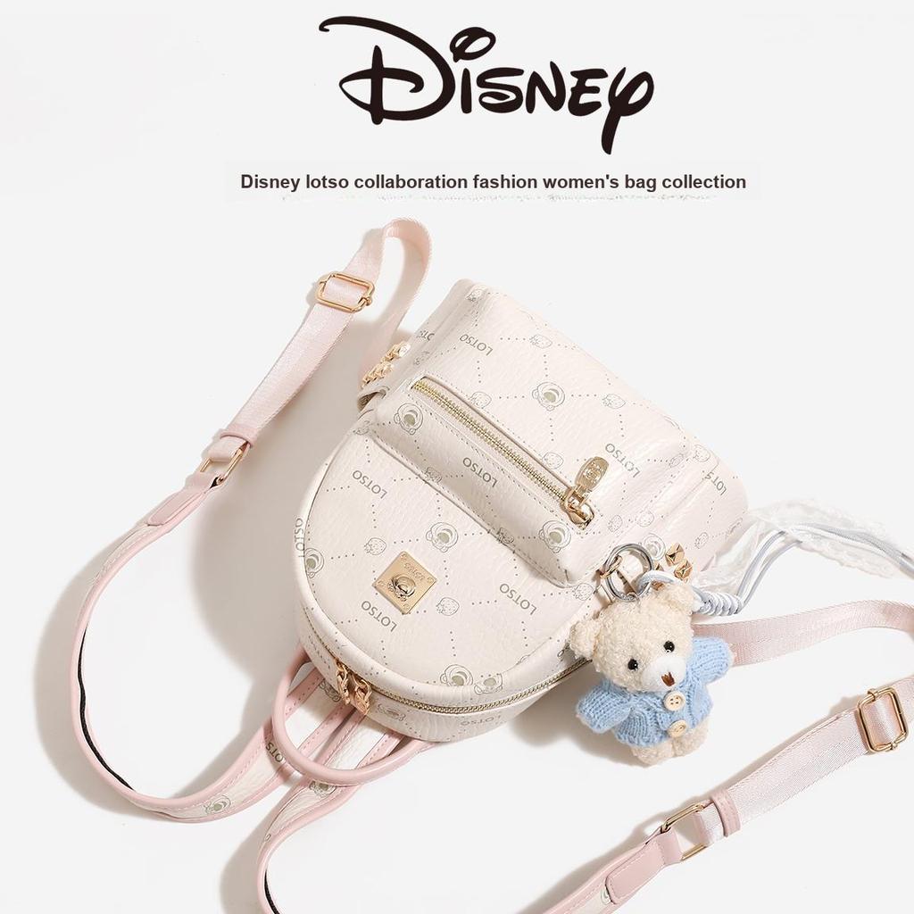 Disney Strawberry Bear Fashion Versatile Design Backpack College Style Unique Book Bag Women backpack White Black BMK-73211