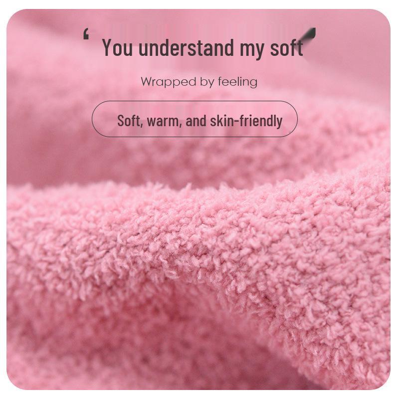 Women's Thick Half-Velvet Winter Pajamas Set - Soft, Fluffy, and Warm for Indoor and Outdoor Wear