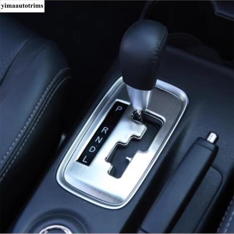 Central Control Transmission Shift Gear Panel Frame Decoration Cover Trim For Mitsubishi Outlander 2014 -  Metal Accessories