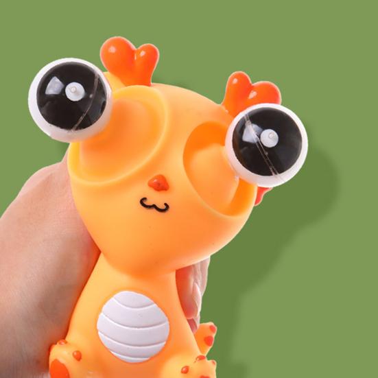 Мультяшный дракончик-сжиматель, мягкая игрушка-щипок, сногсшибательная игрушка-дракон, забавный взрыв глазного яблока