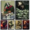 Хип-хоп рэпер Бигги Смоллс MF Doom Музыка Абстрактное искусство Домашний декор стен Фотографии Комната Гостиная Печать на холсте Эстетика Плакат Подарок