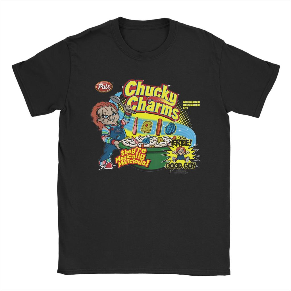 Футболка 'Друзья до конца' мужская 100% хлопок топы рубашки улззанг 80-е страшный ужас хороший парень Чаки круглый вырез короткий рукав