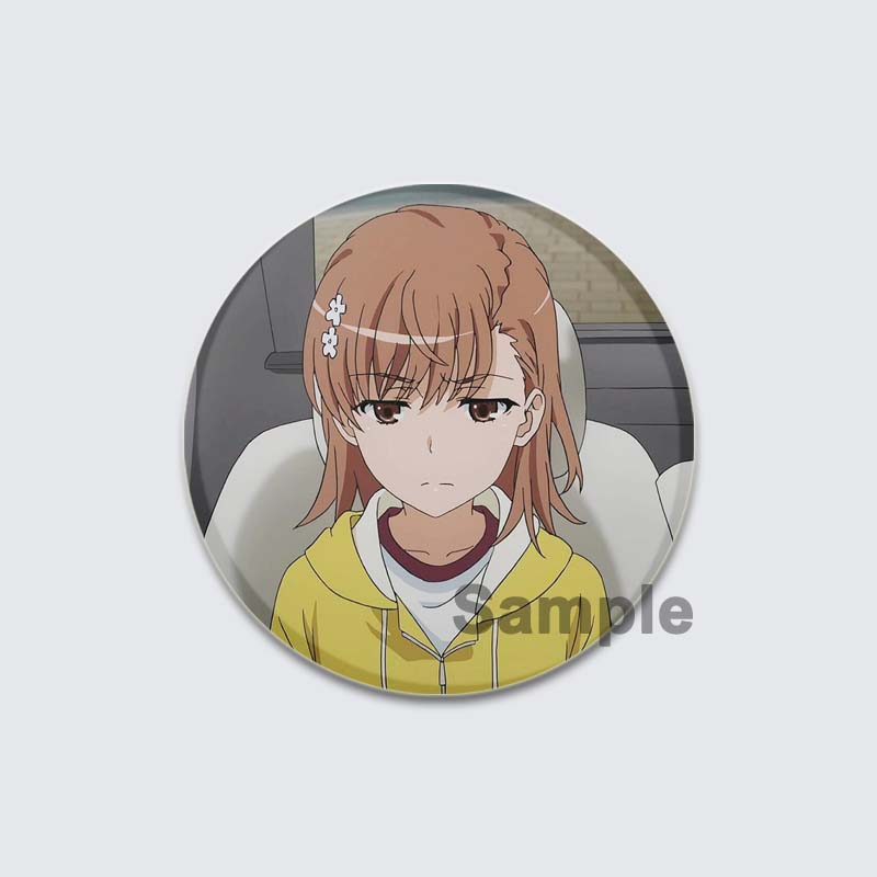 32/44/58 мм A Certain Scientific Railgun HD Брошь Значок Аниме Мультяшная Фигурка Мисака Микото/Ваннай Кинухо Круглые Демонстрационные Булавки Ювелирные Изделия Подарки