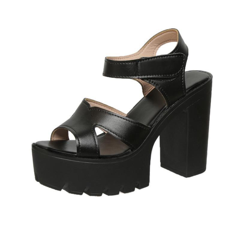 Fashion Summer 2025 New High Quality Women's Open Toe Sandals Platform Med Heel Chunky Heels Sandals for Fashion Plus Size Dress Party
