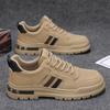 Мода 2025 Новые весенне-осенние мужские ретро рабочие кроссовки Толстая подошва Противоскользящая защитная обувь Прочная обувь для работы Ежедневные поездки обувь