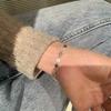 Милый Стильный Браслет с Стразами в Форме Сердца для Девочек, Ручная Работа в Стиле Ins, Подарок Лучшей Подруге или Девушке, Свежий Японский и Корейский Стиль