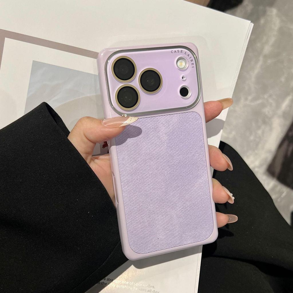 Квадратная хрустальная линза Джинсовый чехол для iPhone 17 Pro Max/16 Pro Полное покрытие 14/15