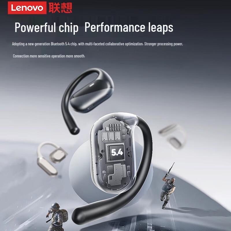 Lenovo Ear-Hook Open-Ear Wireless Bluetooth Sports Earphones