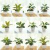 Plastic Artificial Plants Bonsai Lifelike Green Pot Plants Decoration  Outdoor Indoor Decoration