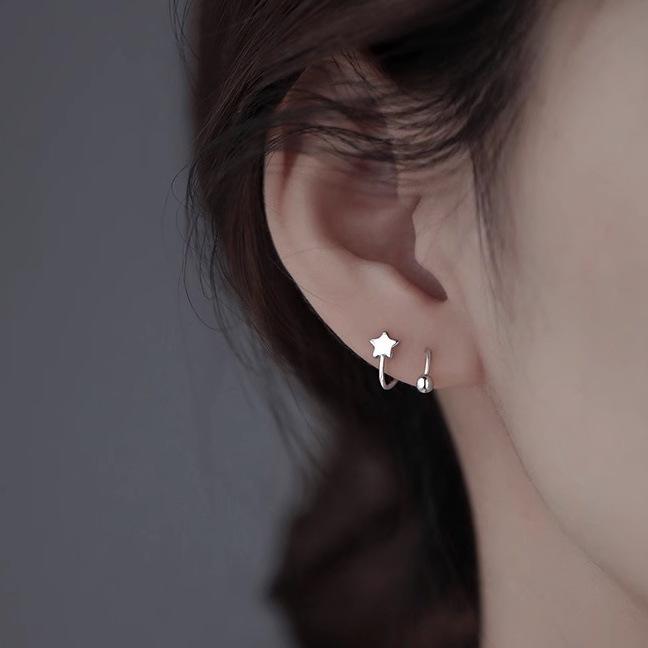 10Pcs Simple and unique spiral earrings for women, trendy ear cuffs ear studs