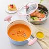 WORLD KITCHEN Aluminum Ceramic Non-stick Soup Pot with Steamer