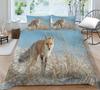 3D Fox Pattern Home Bedding Set Bedroom Quilt Cover Pillow Case Extra Large Full Size Bedding Set Home Decoration Gift