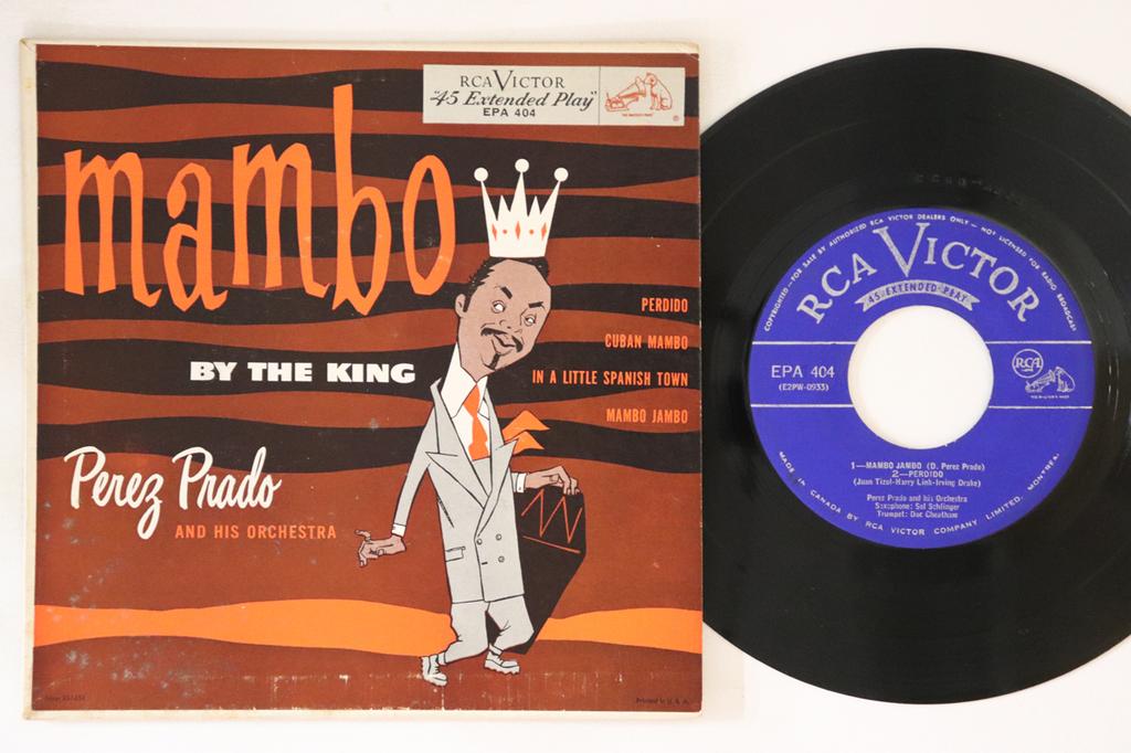 7inch Record PEREZ PRADO & HIS ORCHESTRA - Mambo By The King EPA404 RCA Victor 1956 Canada Latin Used