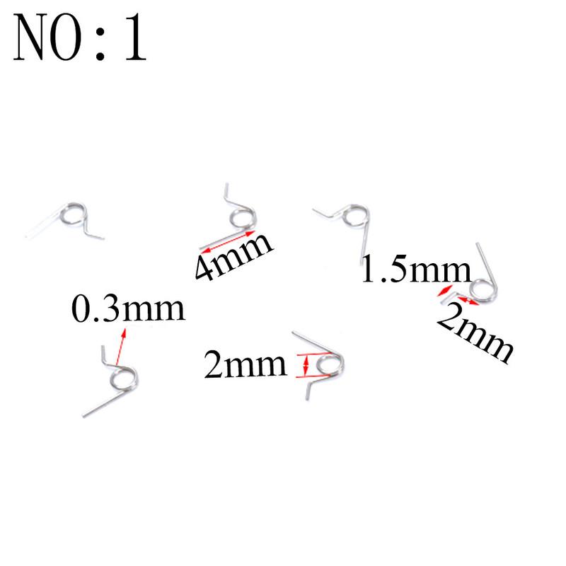20PCS Wire Diameter 0.3mm Micro Mini 304 Stainless Stee Torsion Spring For Jewelry