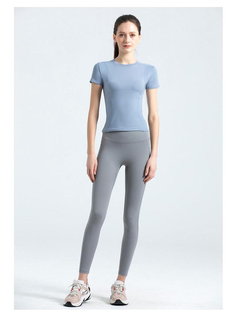 High Waist Hip-Lifting Yoga Pants: Women's Cross-Border Peach Hip Nude Fitness Tights