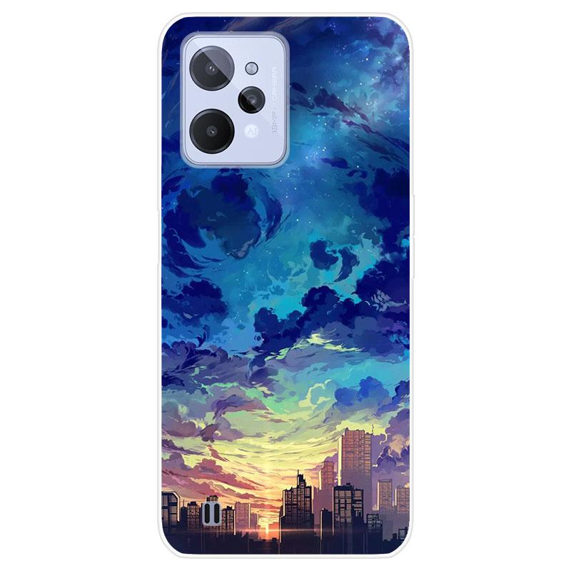 Для Realme C31 C 31 RealmeC31 чехол Мягкая силиконовая задняя крышка модный чехол для телефона с мультяшным рисунком