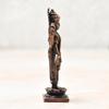 2.75-Inch Handmade Copper Dhanvantri Idol with Patina Antique Finish